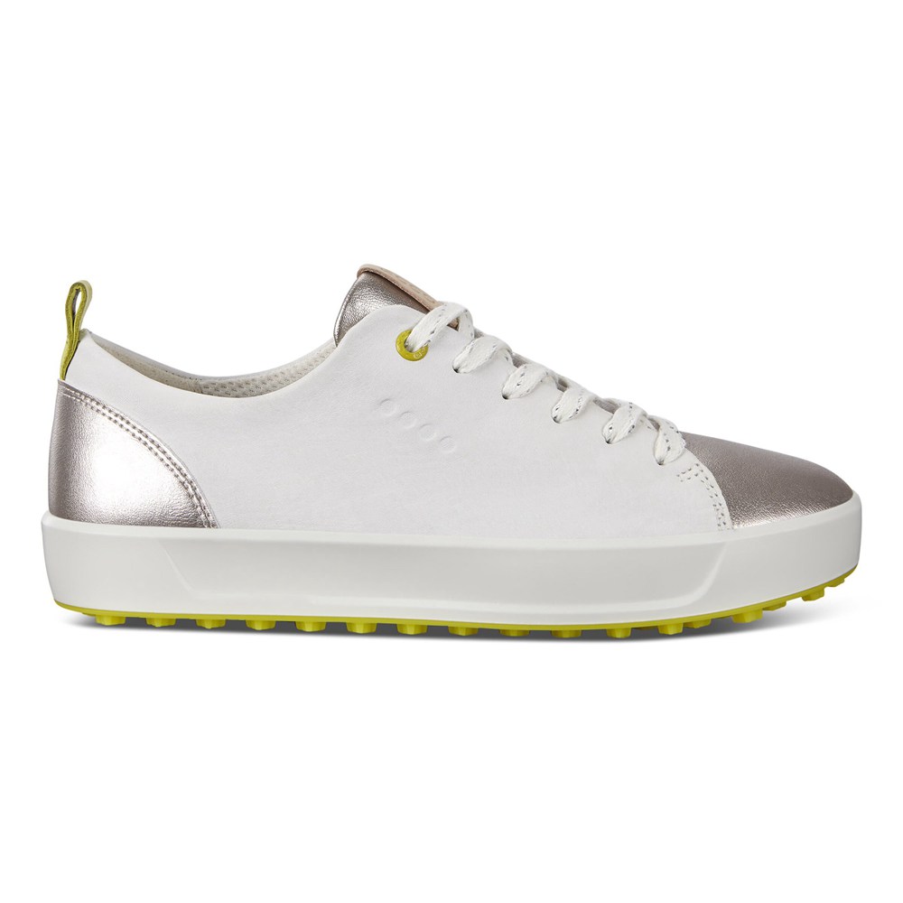 Zapatos De Golf Mujer - ECCO Soft - Blancos - CRN549176